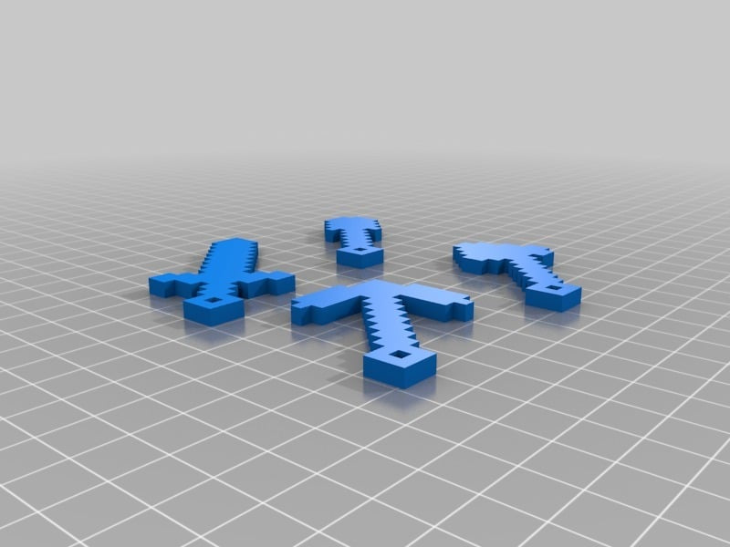 Minecraft Tools Keychains